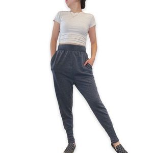 Free People Intimately Cozy Harem Style Slouchy Grey Joggers Size S
